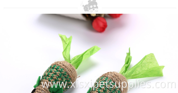 Lovely design cats toys products sisal cat toy mouse christmas color
